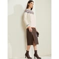 thumbnail image 3 of DARING DIVA Winter Fall Vintage Pullover Sweater Tops M White, 3 of 6