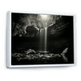 thumbnail image 2 of Designart "Scenic Cliff Waterfall I" Waterfall Floater Framed Canvas Prints, 2 of 5