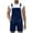 Dark Blue, variant on Mens Jean Shorts Classic Solid Color Loose Fit Casual Bib Overall Jean Romper with Pocket Oversized Trend Relaxed Summer Men Denim Shorts