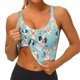thumbnail image 3 of Balery Colorful Dog Sujetadores deportivos con espalda cruzada para mujer, acolchados, sin costuras, de alto impacto, ideales para yoga, gimnasio, entrenamiento y fitness.-Medium, 3 of 8