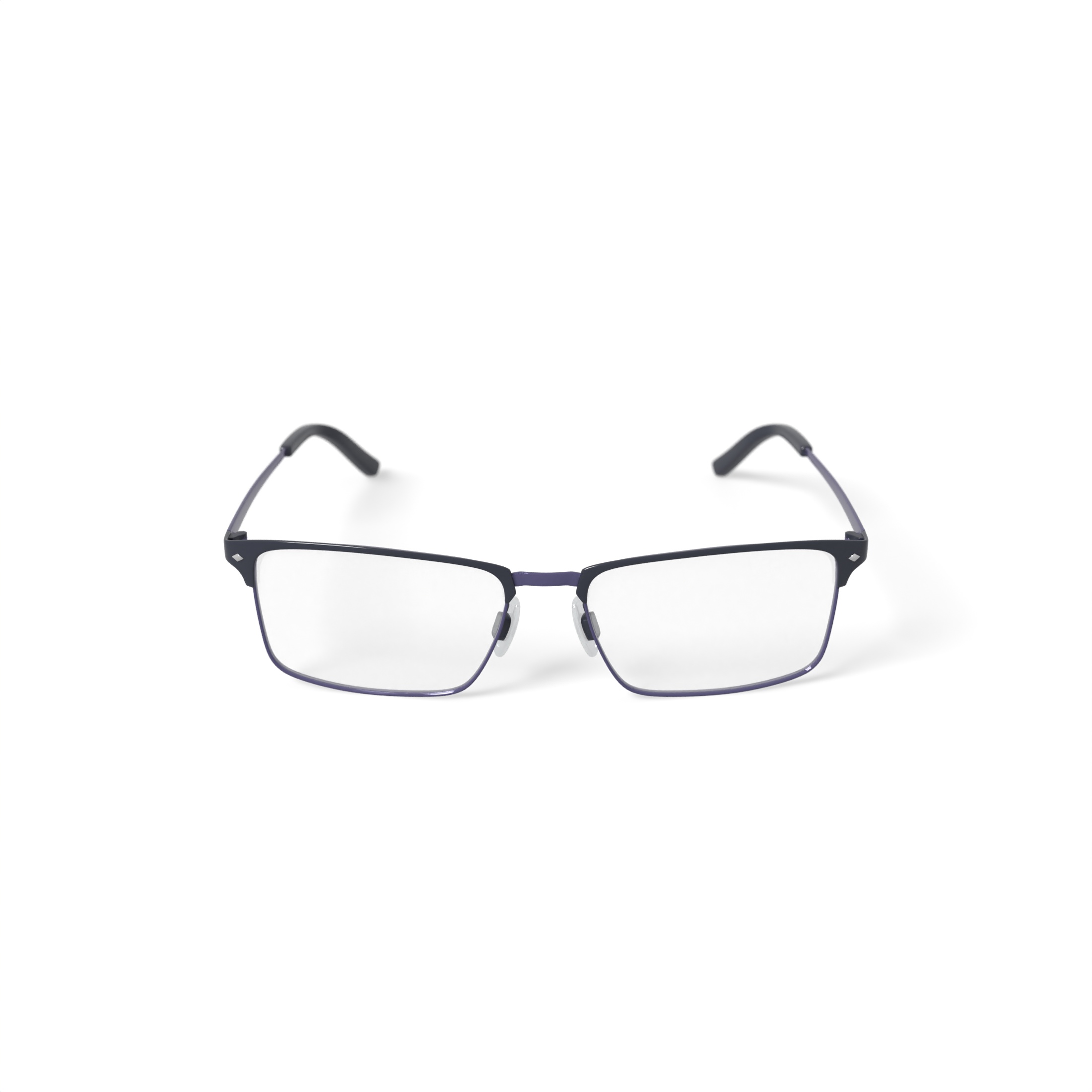 TiFlex Men's T1717 Browline Prescription Eyeglasses with Case, Matte Black