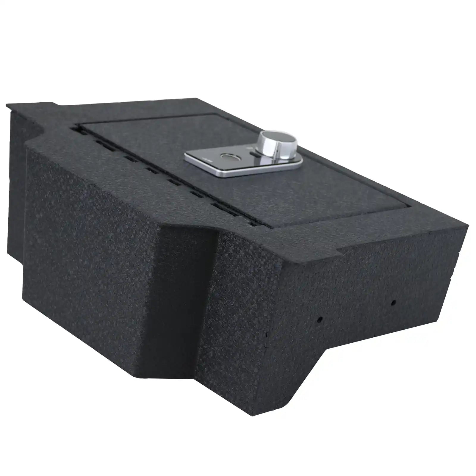 Center Console Safe Gun Safe, WASAI Console Gun Vault Lock box Compatible with RAM 1500/2500/3500 LARAMI/BIGHORN/POWERWAGON 2019-2024, NOT FIT Cup Holder with Cover, Fingerprint Lock with Backup Key.