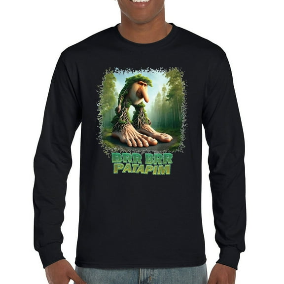 Brr Brr Patapim Long Sleeve T-shirt Funny Italian Brainrot Gen Z Alpha Meme