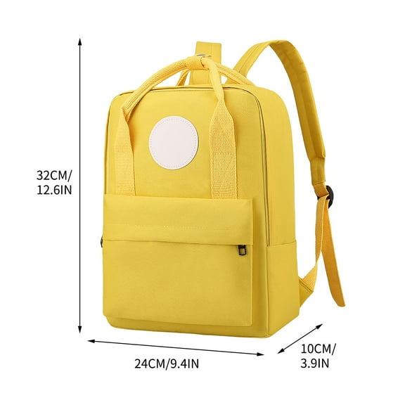 Beautynvta Canvas Backpack, 12.6'' H Lightweight Small Backpack for Daycare Travel Camping