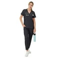 thumbnail image 5 of Hanes Womens Scrubs Healthcare Top, Comfort Fit Moisture-Wicking Stretch Scrubs for Women, 5 of 11
