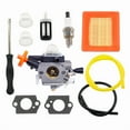 thumbnail image 3 of Carburetor For Stihl FS131 FS131R HT132 HT133 HT131 KM131 KM131R FS311 4180 120 0619 AirFilter Tool Kit Trimmer, 3 of 6