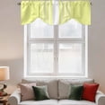 thumbnail image 2 of Yellow White Stripe Tie Up Valance Curtains for Windows, Kitchen Curtains Window Treatments, Modern Rustic Vertical Striped Short Window Shades Valances for Bedroom Bathroom Cafe 42"x18", 2 of 8