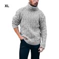 thumbnail image 3 of ZheElen Soft Comfortable Winter Warm Thick Woolen Sweaters For Men Multiple Colors Available Breathable grey, 3 of 6