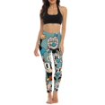 thumbnail image 5 of Cuphead Mugman Yoga Pants Women High Waisted Tummy Control Non See-Through Elastic Running Workout Yoga Leggings Pants, 5 of 7
