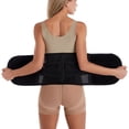 thumbnail image 4 of Previn Women's Waist Cincher Elastic Shapewear Postpartum Waist Trainer Slimming Waist Belt Slim Tight Firm Tummy Control Summer Black Small, 4 of 5