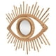 thumbnail image 3 of Espejo colgante de pared Sincero de Ratán en forma de ojo, 3 of 10