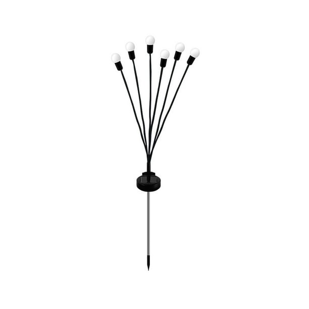 Advancent Luz de paisaje con carga Solar, lámparas nocturnas ahorradoras de energía, iluminación decorativa de varios cabezales, jardín al Iluminación y accesorios 6 cabezales/luz cálida
