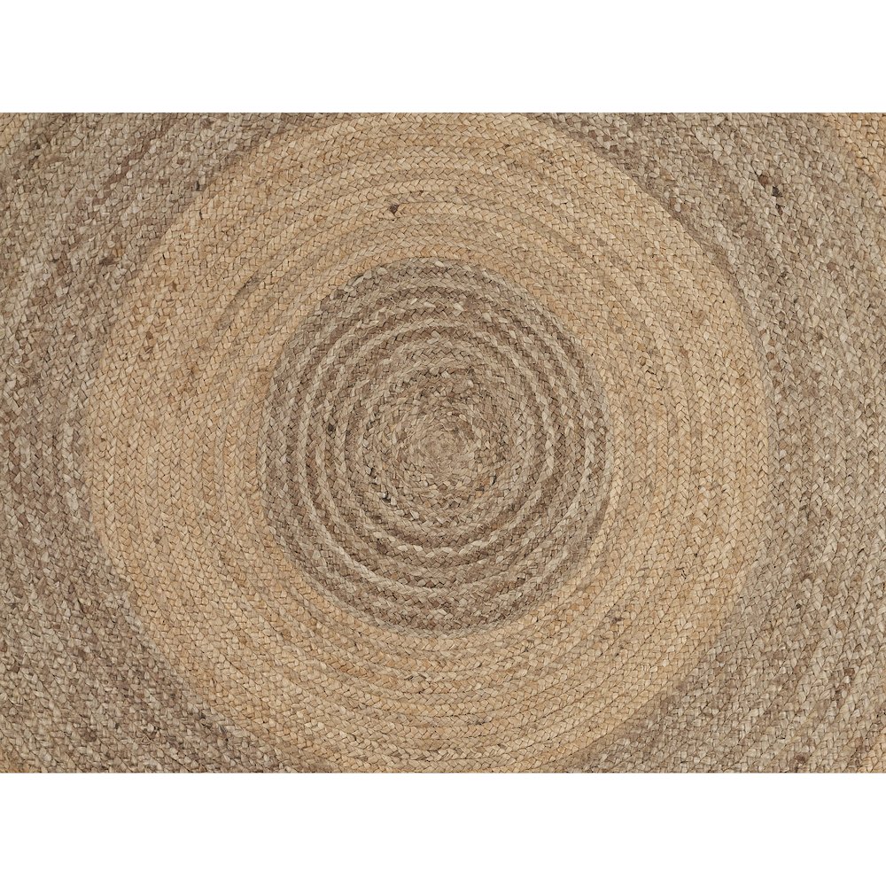 LR Home Boutique Jute Jute Area Rug Indoor in Tan/Brown, 7'6" Round