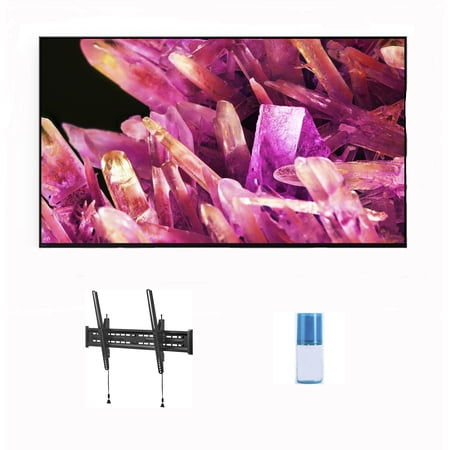 Sony 55 Inch 4K Ultra HD TV X90K Series: BRAVIA XR Full Array LED Smart Google TV with Dolby Vision HDR with a Walts TV Large/Extra Large Tilt Mount and Walts HDTV Screen Cleaner Kit (2022)