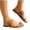 Brown, variant on Women'S Rhinestone Flat Toe Ring Sandals Comfortable Synthetic Faux Leather Cushioning Beach Plus Size Casual Shoes,Brown