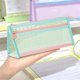 thumbnail image 1 of Mesh Pencil Case Double Layer Transparent Pen Bag With Large Capacity For Students Exam Use, 1 of 6