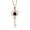 Black Sapphire, September, variant on 0.92 Ct Round Black Onyx 18K Rose Gold Plated Silver Pendant with Chain