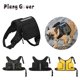 thumbnail image 2 of Mochila para perros con arnés de camuflaje para mascotas, bolsa de sillín, bolsa de viaje para bocadillos para perros pequeños y medianos, 2 of 5