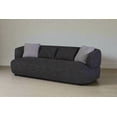 thumbnail image 2 of Crafters and Weavers 92" Vista Collection Mid-Century 3-Seater Sofa in Black, 2 of 5