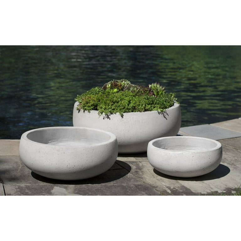 Sienna Cement Outdoor Planters