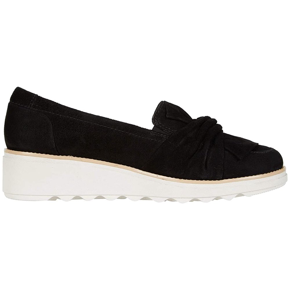 clarks sharon dasher black suede