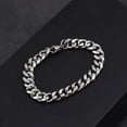 thumbnail image 5 of Pulsera para Hombre de Cadena , Acero Inoxidable, Modelo Pulsera Hombre de Cadena Acero Inoxidable Color Plata-10mm*23cm, 5 of 5