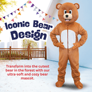 Dress Up America Brown Bear Child Costume - Medium 8-1030-32 waist, 45-50 height