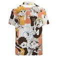 thumbnail image 4 of Haikyu!! Men's Casual Button-Down Shirts Summer Short Sleeve Tee Shirt Daily Hawaiian Beach Shirt Top With Pocket, 4 of 9