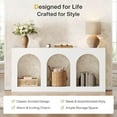 thumbnail image 3 of Tribesigns 70.9" White Console Table with Storage, 3 of 7