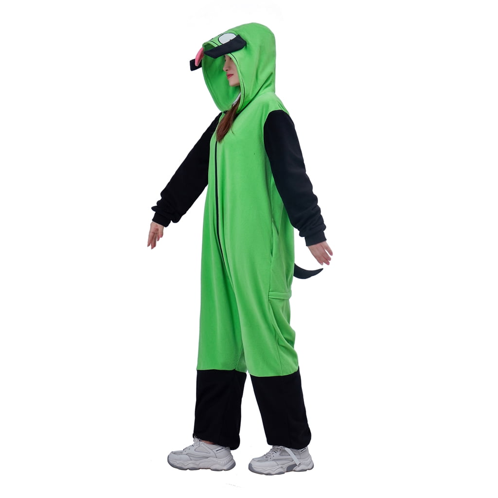 Gir Pajamas Invader Zim Costume Sleepwear Unisex Onesie Pajamas