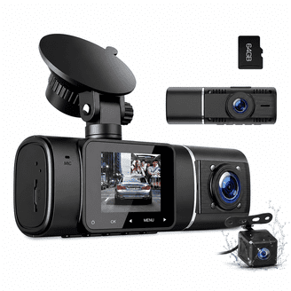 TOGUARD Dash Cam Front/Rear, 1080P Night Vision, 2.45-inch Display