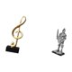 thumbnail image 5 of Escultura De Caballero Con Notas Musicales En Resina. Adorno Creativo De Mesa. Figura Decorativa Para Escritorio, Chimenea, Entrada, Estantería, Oficina O Como Regalo De Inauguración., 5 of 8