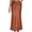 Brown*, variant on RUTAYY Women's Skirt Solid Color Satin High Waist Drawstring Dress Indoor Outdoor Activities Relaxed Holiday Long Skirt