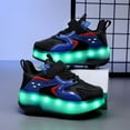thumbnail image 3 of Kids LED Roller Skate Shoes with Wheel Light up Roller Shoes Kids Skates Sneakers Gift for Girls Boys Children, 3 of 22