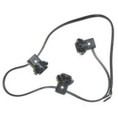 - Westinghouse 22381 - Candelabra Base Black 3 Light Harness Set Socket (3 LITE HARNESS SET CAND BLA)
