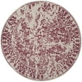 thumbnail image 4 of SAFAVIEH Restoration Vintage Kennard Border Wool Area Rug, Silver/Purple, 6' x 6' Round, 4 of 10