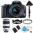 thumbnail image 1 of Canon EOS Rebel SL2 DSLR Camera with 18-55mm Lens (Black) Basic Kit + 100-400mm Lens (Intl Model) Canon 2249C002, 1 of 5