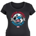 thumbnail image 3 of Marvel Captain America - Brooklyn - Maternity Scoop Neck Graphic T-Shirt, 3 of 5