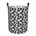 thumbnail image 2 of Uemuo Tulips Flowers Pattern Circular Laundry Hamper Basket with handles,Collapsible laundry basket,Large capacity laundry hamper,Laundry Organizer-Medium, 2 of 8