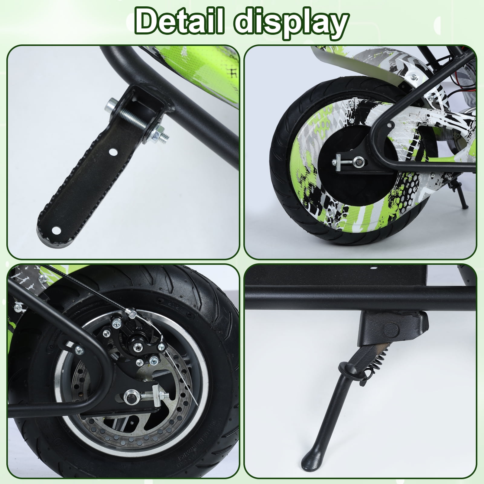AQCW Electric Dirt Bike for Kids 8-14,24V 250W Off-Road Bike Motocross,Powerful Motorcycle for Kids,with 13.67MPH Fast Speed,Rubber Tires,Twist Grip Throttle Green