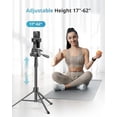 thumbnail image 4 of UBeesize 12'' RGB Selfie Ring Light with 62’’ Tripod Stand for Video Recording＆Live Streaming(YouTube, Instagram, TIK Tok), Compatible with Phones, Cameras and Webcams, 4 of 5