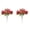 Red 35*10*2 (cm), variant on 2 PCS Well-Matched Flower Arrangement Pompon mums Assorted Artificial Flowers, Coffee Brown 35*10*2 (cm)