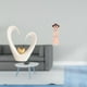 thumbnail image 2 of Escultura de corazón, figura de escritorio, estatua de resina, vestido folclórico tradicional chino para niña, artesanía, decoración étnica, material, 2 of 8