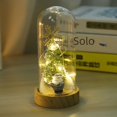 thumbnail image 4 of Mini árbol de Navidad con luz de noche y cubierta de cristal, regalo navideño, decoración para mesita de noche, 4 of 5