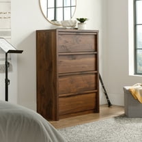 Sauder Harvey Park 4-Drawer Dresser, Grand Walnut Finish