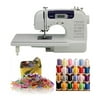 Brother CS6000i Sewing and Quilting Machine with Sewing Clips and Threads Bundle