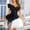 Black, variant on Women's Corset Ruffle Strap Lace Trim Sweetheart Neck Boned Body Shaper M