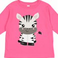 thumbnail image 4 of Inktastic Cute Zebra, Safari Animals, Jungle Animals, Wild Animals Boys or Girls Long Sleeve Toddler T-Shirt, 4 of 5