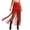 Red, variant on Summer Skirts for Women Fringe Long Maxi Skirt Boho Style Flowy A Line Dress Red