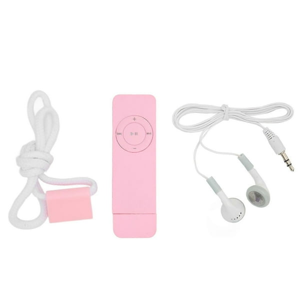 Lossless Sound MP3 Player, Support up to 64GB, Mini Music Player for Students, Running, Travel, Pink